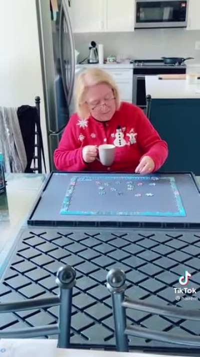 Grandma just vibing