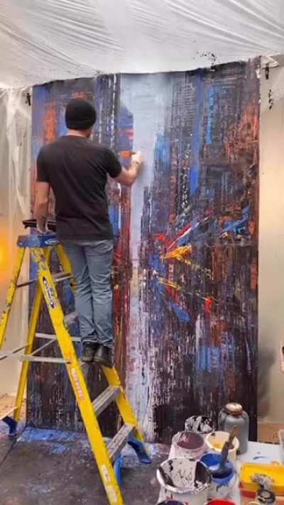 When Throwing Paint Turns into a MASTERPIECE ??