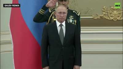 "Remix" of the Russian national anthem