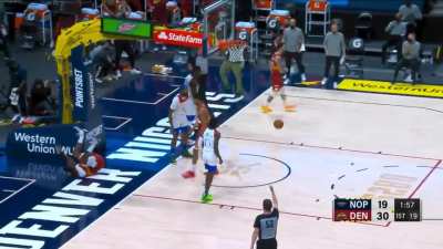 [Highlight] Millsap throws down the lob and gets fouled