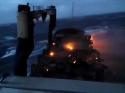 Fire in middle of an ocean?
