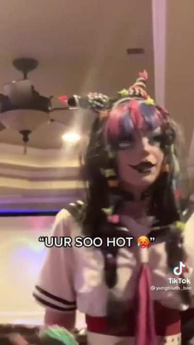 Why does she look like a clown