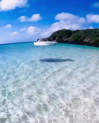 Beach in Okinawa, Japan. Okinawa is also known as "Hawaii of Japan"