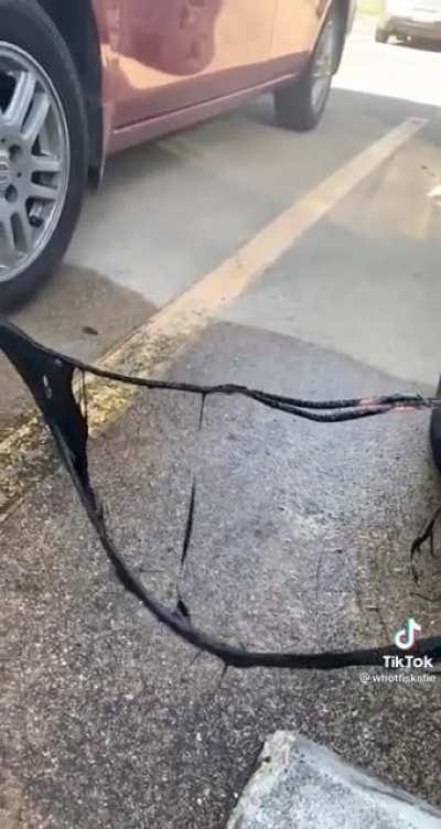You know you’re in trouble if you need an umbrella to hold your hood