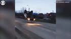Mechanics in Russia retrofitted an old car so that it can roll upside down while driving
