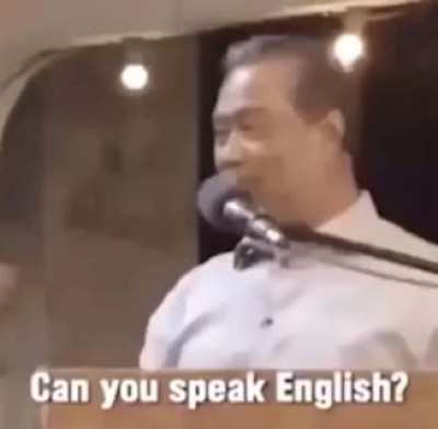 “Can you speak English?”
