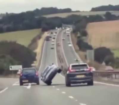 Guy was in a hurry lol