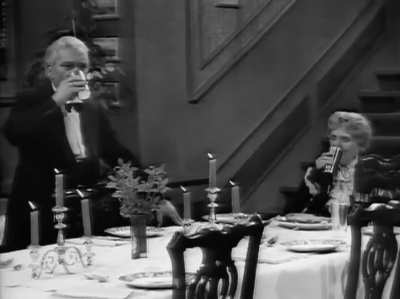 "Dinner for One", a British comedy sketch recorded and aired for German television in 1963. Since 1972, the sketch has aired every New Year's Eve and become a popular viewing tradition in Germany, Austria, Switzerland, Denmark, Sweden, Norway, Finland and