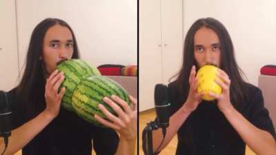 All Star | Smash Mouth - played on melons. This is called ODDLY satisfying right?