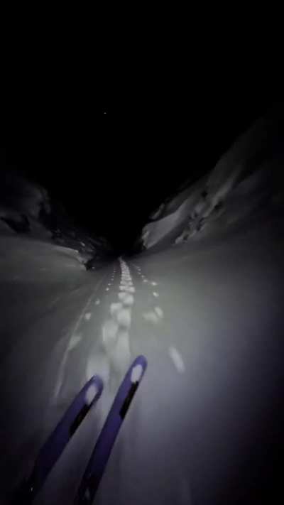 Night skiing