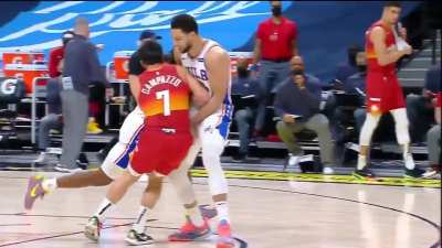 [Highlight] Facundo Campazzo trucks Ben Simmons