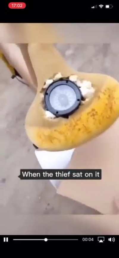 Well... umm, that’s one way of making sure thieves don’t steal your bike I guess