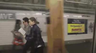 Late for the train.