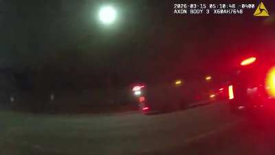 State trooper gets collected while doing a traffic stop/dui check, walks it off (you guessed it) like a trooper! - no death /only minor injuries.