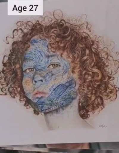 How drawing habilities can change throughout the years (from 9 years old to 31)