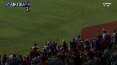 [Highlight] Josh Jung hits a HR with Trea Turner on mic