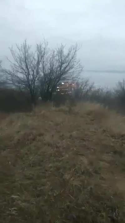 MI-8 avaiding surface-to-air missile (Vyshgorod, 20km from Kyiv)