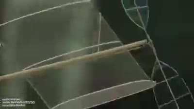 Rubber band can power a lightweight aircraft for 30 minutes