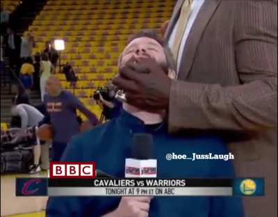 How dare you just stroll out of nowhere and stroke this man’s beard bringing him to ecstasy!!!