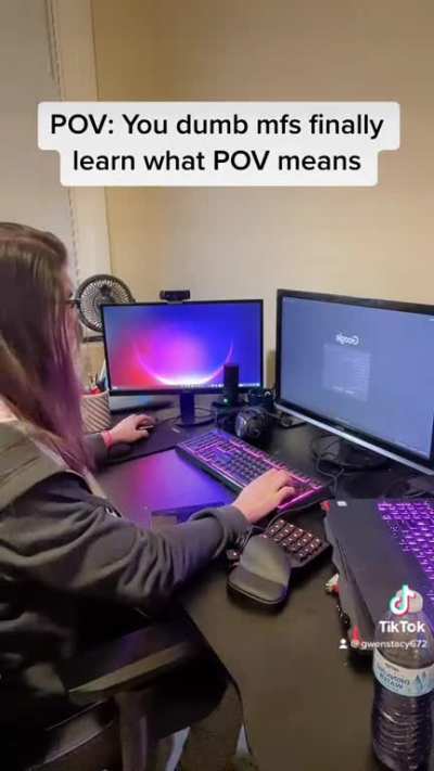 The amount of people who don’t use “POV” correctly really grinds my gears ?
