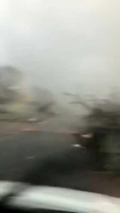 Driving into a Tornado in Alabama Today