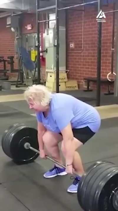 Granny is much stronger than she looks ?