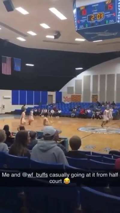 half court shots back to back