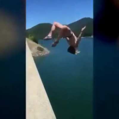 Let me just backflip off this high bridge, WCGW?
