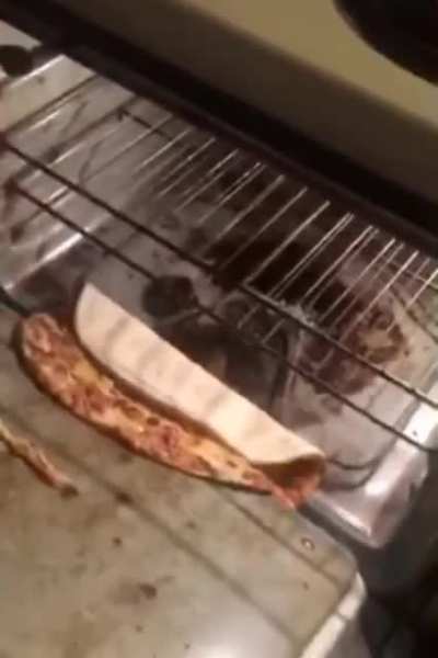 It seems the pizza is ready. ?