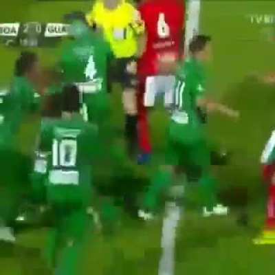 Red card gone chaos.