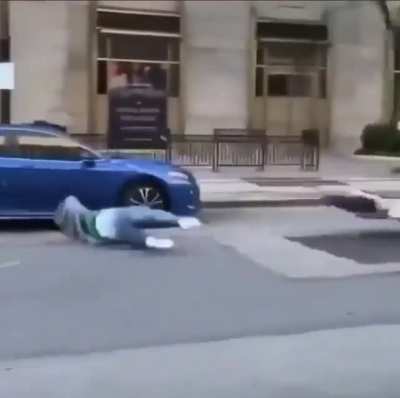 practising a wheelie inside the City at 80km/h wcgw?