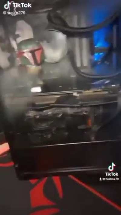 Spraying a PC