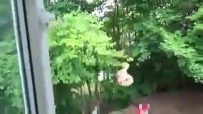 The way these kids propelled their friend to new heights
