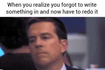 I was almost finished