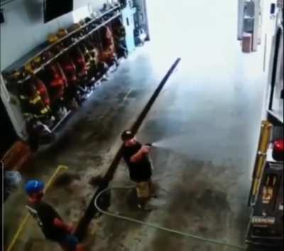 "Did I hear the hose?"?