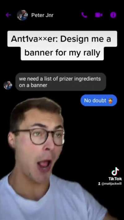 Designing Garbage Poster for Antivaxxer