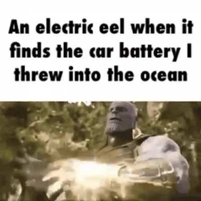It's about to shock someone