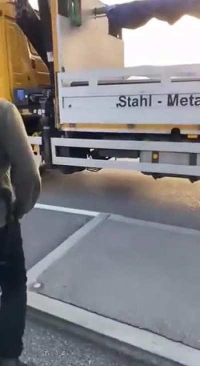 To stop a truck