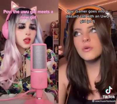 Oh my god guys it’s an uwu girl