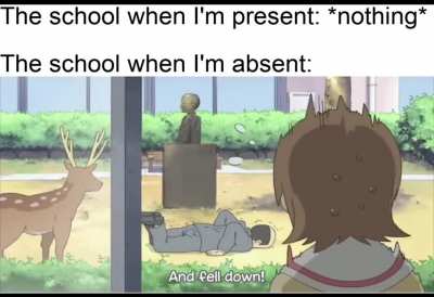 Me when I come back the next day: "I missed WHAT!?"