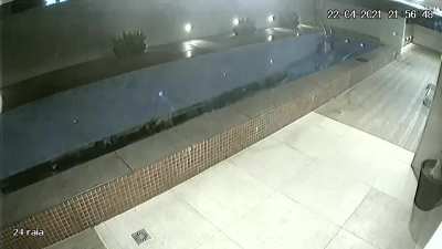 This happened two days ago (22nd); swimming pool collapsing in Brazil ?