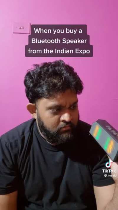 When you buy that indian speaker