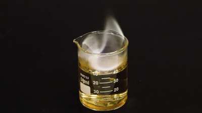 Colourless flame made from burning Nitromethane