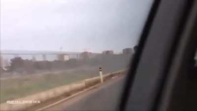 WCGW Speeding down a wet highway