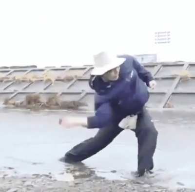 Stone Thrower Man
