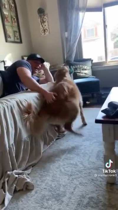 Jumping for butt rubs