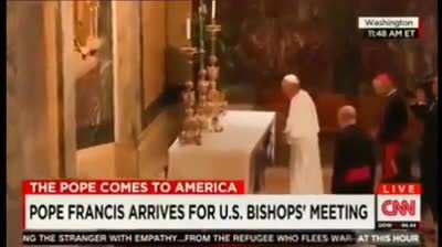 Pope doin his work