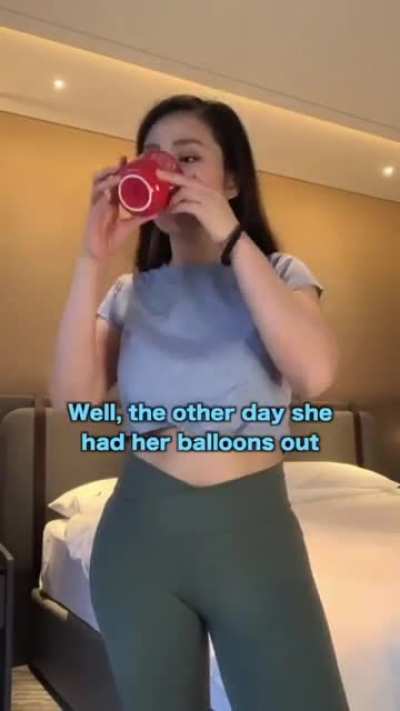 Mummy, why do ladies have balloons?