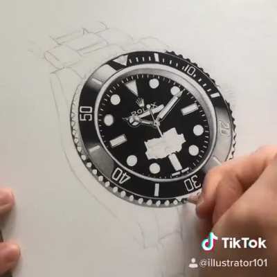 Not my first tik tok drawing...pun intended.