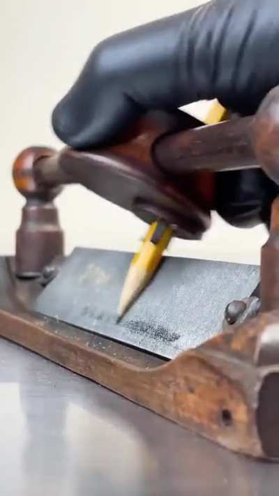 A pencil sharpener from the year 1890.